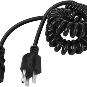 Competitive Price US Standard Spiral Power Cord Stripped C13 for Office House Appliance