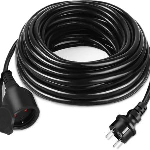 EU Standard IP44 Outdoor Garden Extension Lead – Waterproof Socket and Extension Cord for Power Adapters, Transformers, and Plugs