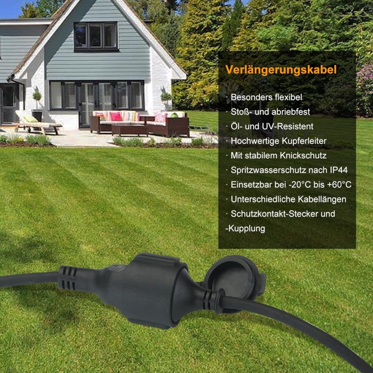 High-Quality Waterproof IP44 Outdoor Extension Cable From OEM Factory